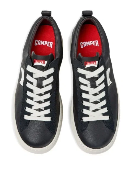 Sneakerși Camper din piele de căprioară negru