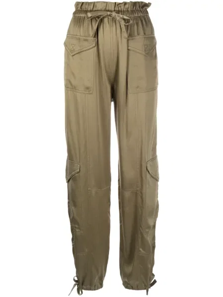 Pantaloni cargo Ganni verde