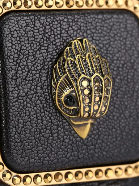 Кожаная сумка Kurt Geiger London черная
