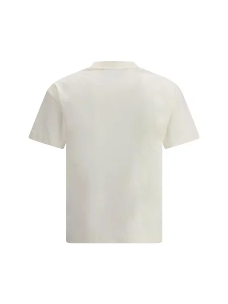 T-shirt Palm Angels Neck Logo Regular Tee UNISEX Off White/ Black L biała