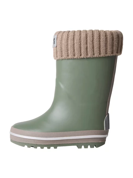 NAME IT Cizme de cauciuc NMMNOAH maro deschis / gri taupe / verde alb