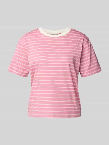 T-shirt o kroju boxy fit z czystej bawełny Tom Tailor Denim