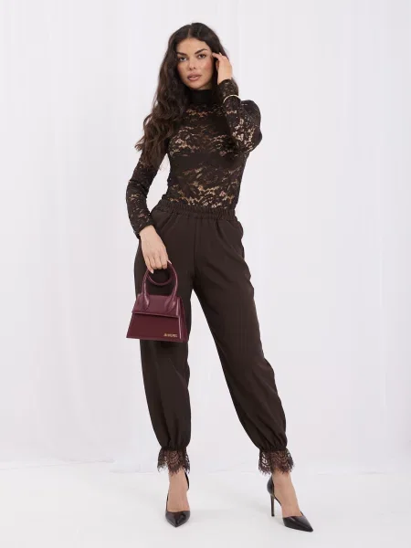 Hlače Italy Moda crna