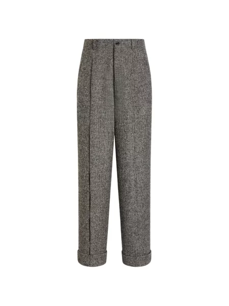Pantaloni Dolce & Gabbana de lână gri