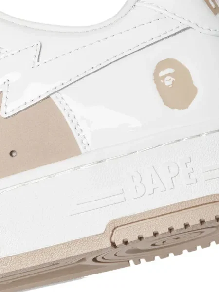 Sneakerși A Bathing Ape® din piele alb