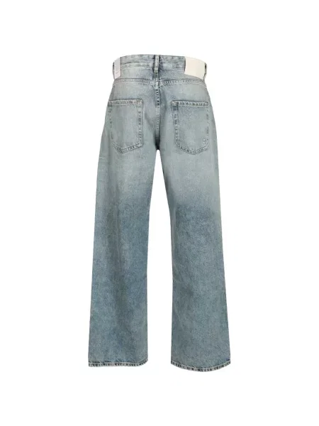 Blugi cu picior larg Icon Denim albastru