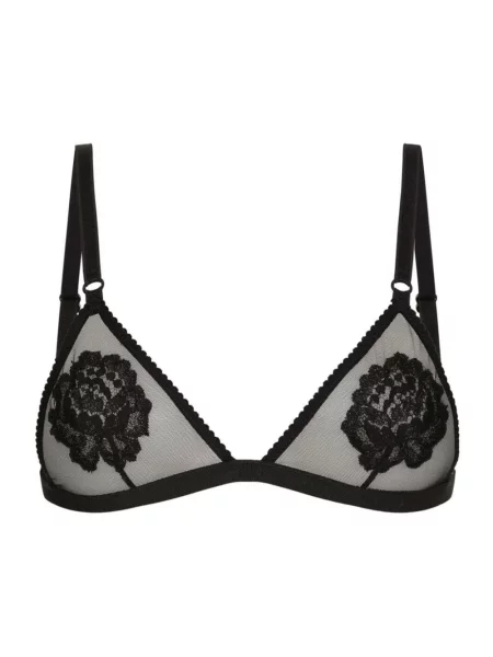 Biustonosz Dolce And Gabbana koronkowy czarny