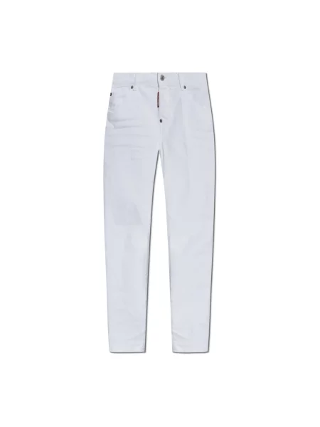 Jeansy dziecięce Dsquared2 białe