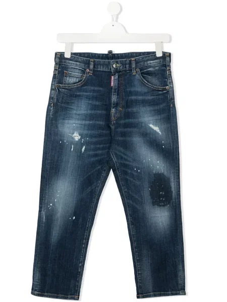 Jeansy dziecięce Dsquared2 niebieskie