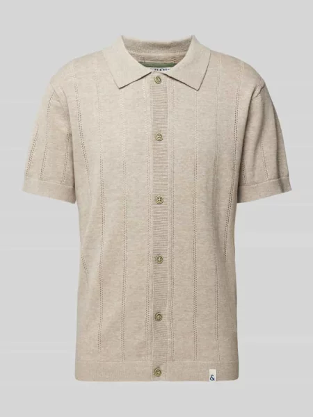 Koszula casualowa o kroju regular fit z rękawem o dł. Colours & Sons beżowa
