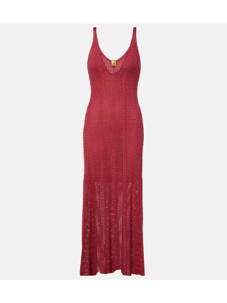 Rochie midi Vix Paula Hermanny roșu