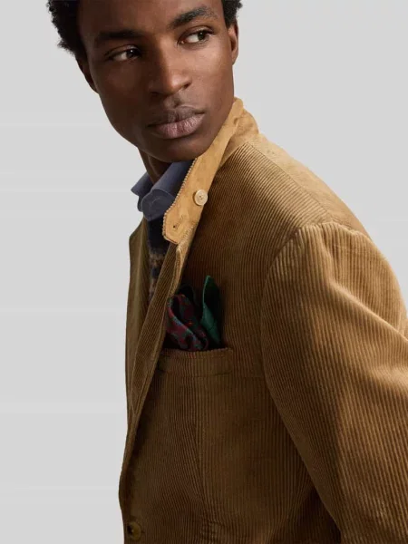 Marynarka o kroju regular fit z sztruksu ze storm flap Polo Ralph Lauren