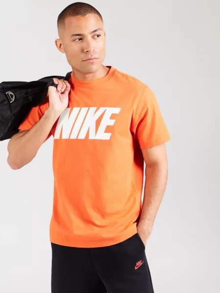 Nike Sportswear Tričko Club oranžová biela