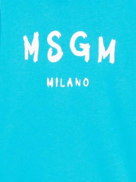 Bluza z kapturem dziecięca Msgm niebieska