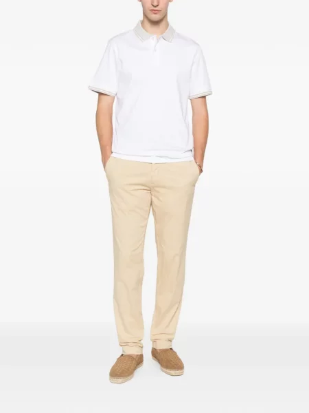 Tricou polo Boss alb