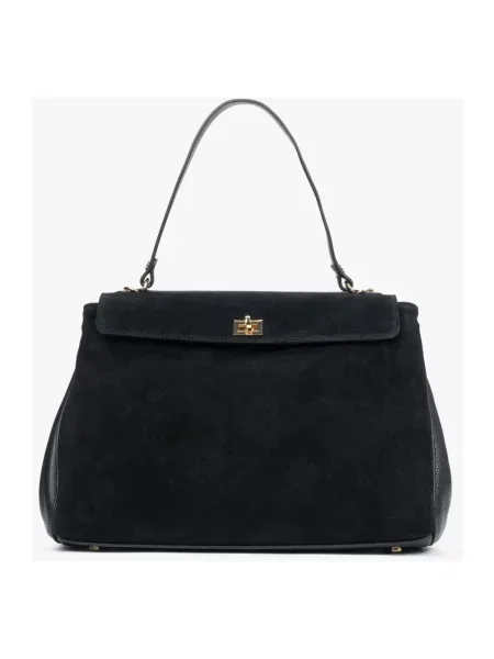 Listonoszka Estro skórzana czarna