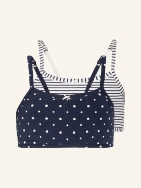 Sanetta Biustonosz Bustier 2 Szt. blau biały