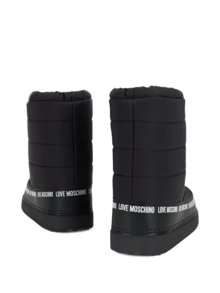 Botine Love Moschino cu autograf negru