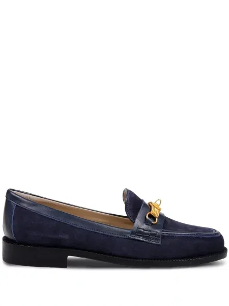 Pantofi loafer Amato Daniele din piele de căprioară albastru