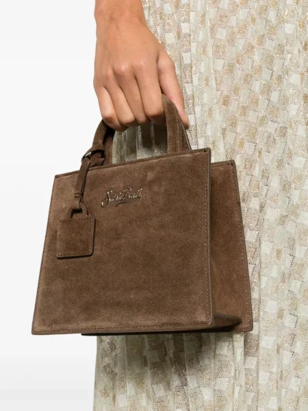 Geantă shopper Mc2 Saint Barth din piele maro