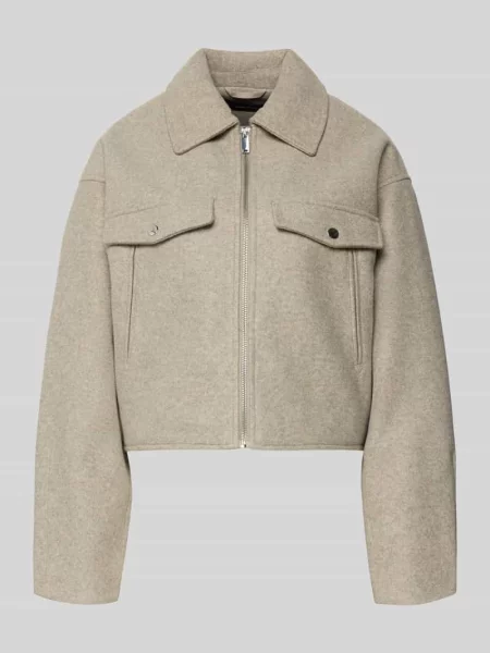 Kurtka koszulowa o kroju regular fit z zamkiem błyskawicznym model ‘FORTUNEFREJ’ Vero Moda