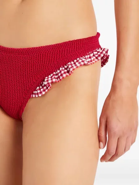 Bikini Hunza G s volanima crvena