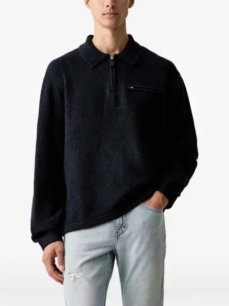 Pantaloni scurți din denim Levi's® din dantelă zdrențuiți cu talie înaltă albastru