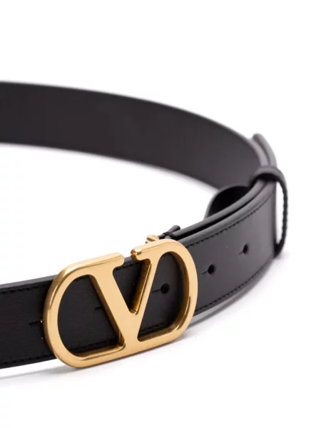 Curea Valentino Garavani din piele negru