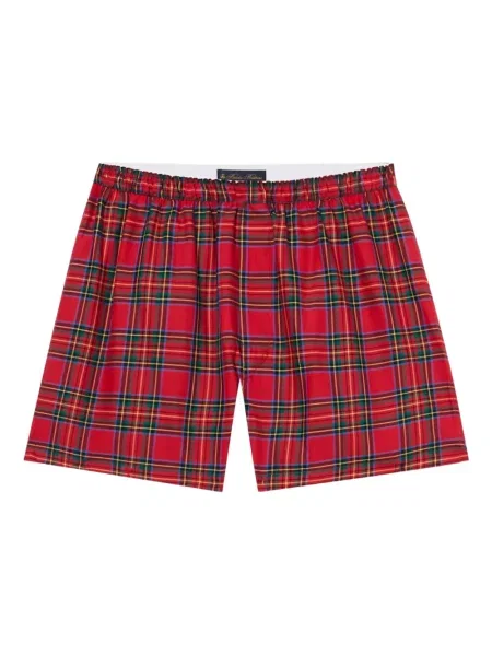 Pantaloni scurți Brooks Brothers în carouri roșu
