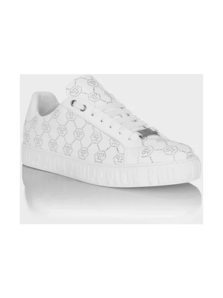 Sneakersy Philipp Plein skórzane białe