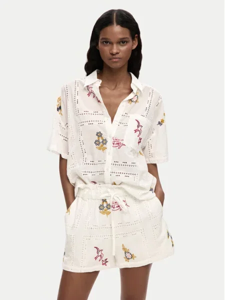 Desigual Cămașă Martin alb