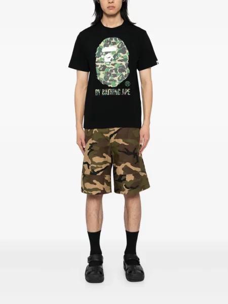 Tricou A Bathing Ape® cu imagine negru