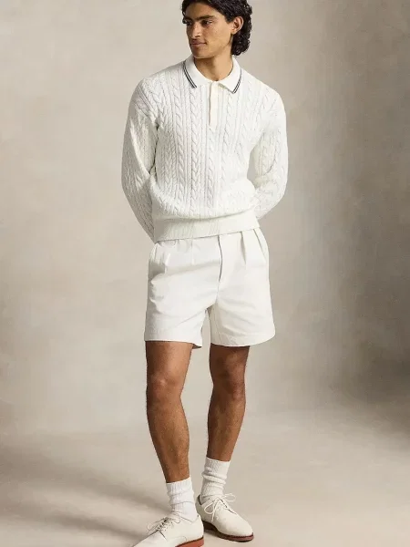 Polo Ralph Lauren sweter z bawełną biały