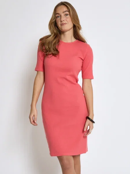 Minus Rochie Annelise somon portocaliu