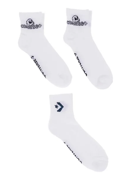 Čarape Converse s autogramom karirane smeđa