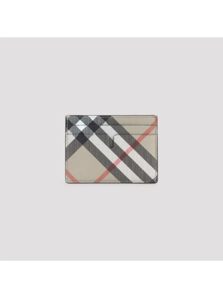 Portfel Burberry w kratę beżowy