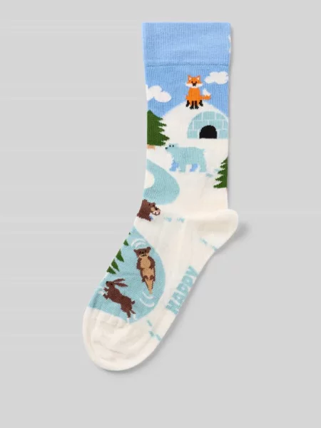 Skarpety z elastycznej mieszanki bawełny model Winter Life' Happy Socks