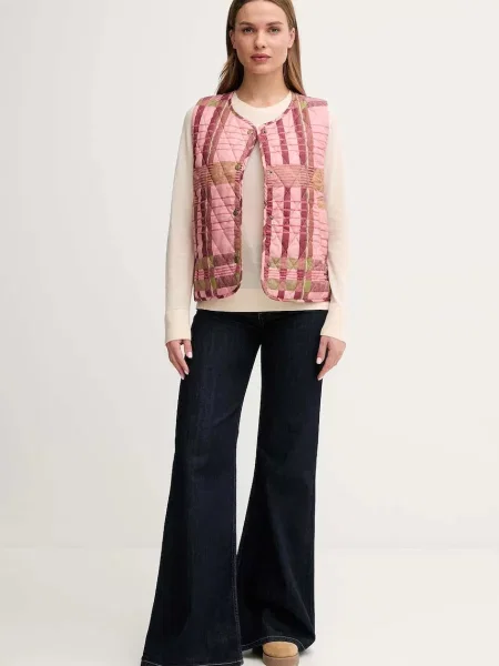 Barbour bezrękawnik x Farm Rio przejściowy różowy