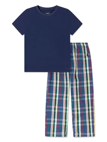 Piżama dziecięca Polo Ralph Lauren niebieska