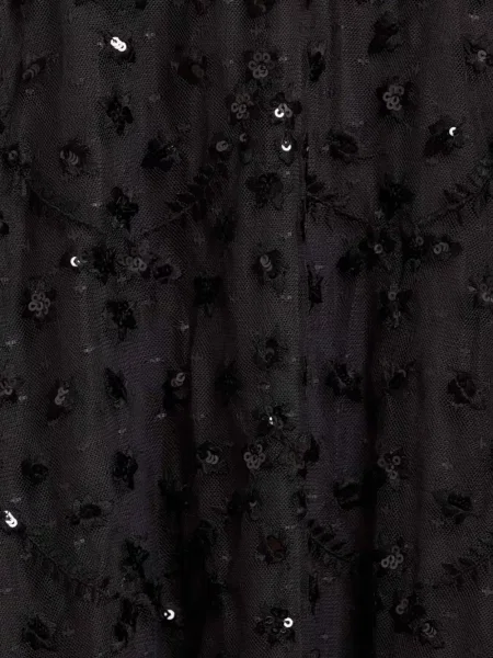 Rochie maxi Needle & Thread cu broderie cu model floral de costum negru