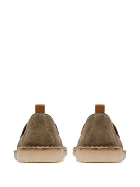 Pantofi loafer Buttero din piele de căprioară verde