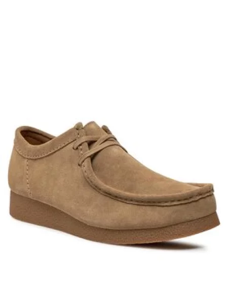 Clarks Mokasinai Wallabeeevo ruda