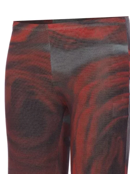 Spodnie Jean Paul Gaultier z nadrukiem z siateczką szare