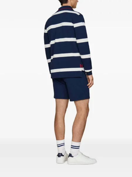 Lung tricou polo Hackett London albastru