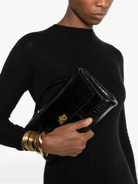 Rochie maxi Tom Ford lungă de costum negru