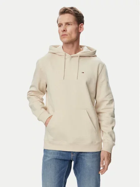 Mikina Tommy Jeans béžová