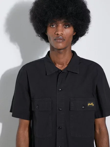 Сорочка Stan Ray Cpo Short Sleeve slim класичний комір чорний