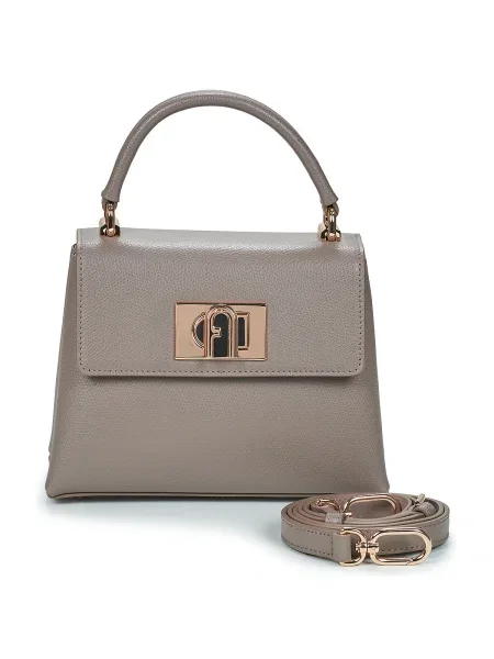 Geanta de piele Furla maro