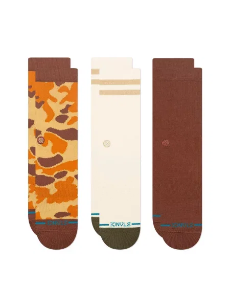 Stance Șosete Camo / maro / maro coniac bej