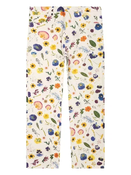 Blugi Nahmias cu model floral cu mărgele